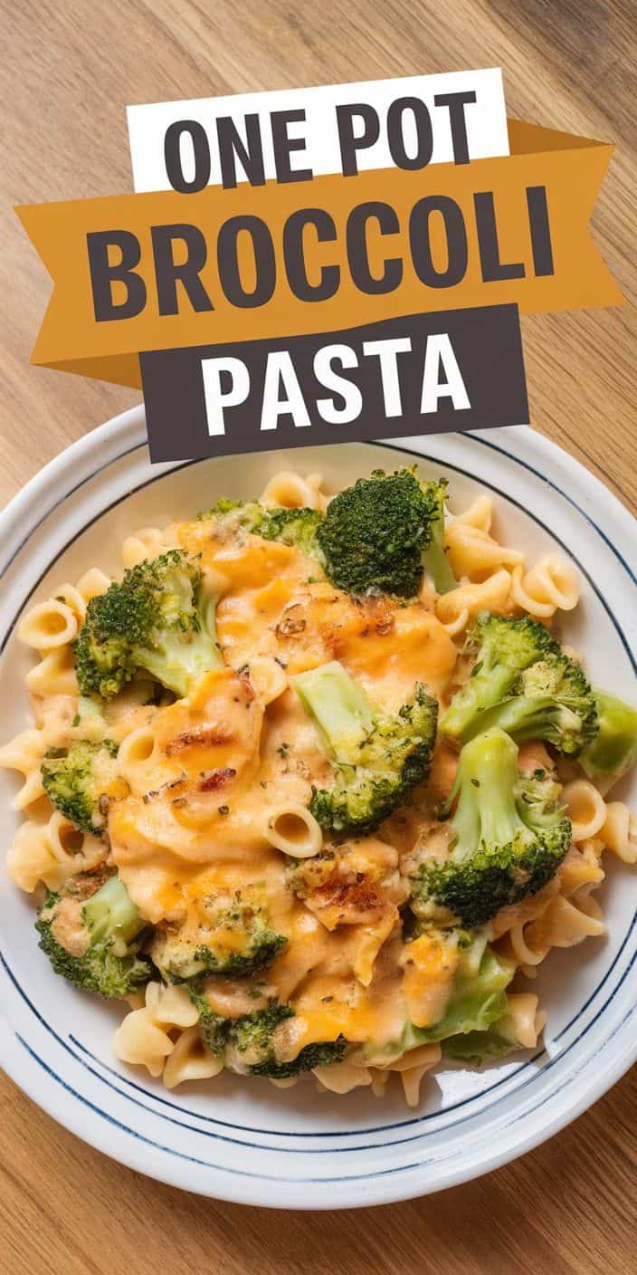 One Pot Broccoli Pasta Recipe