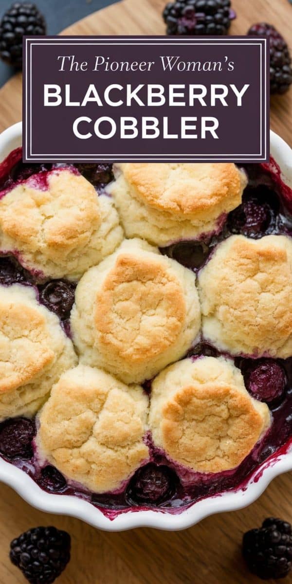 The Pioneer Woman's Blackberry Cobbler Recipe