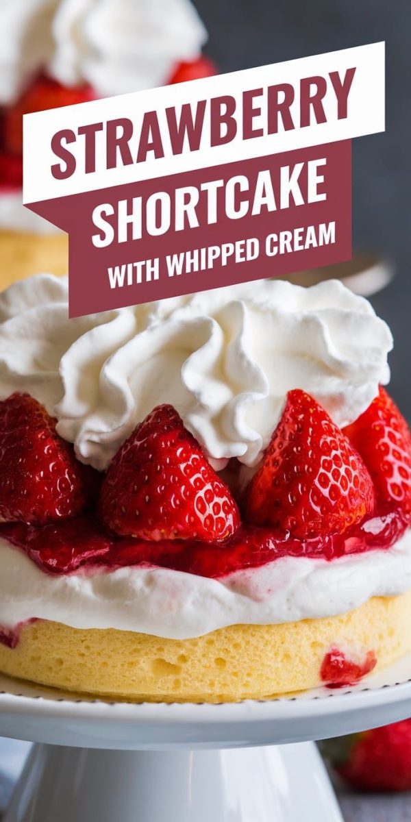Strawberry Shortcake with Whipped Cream