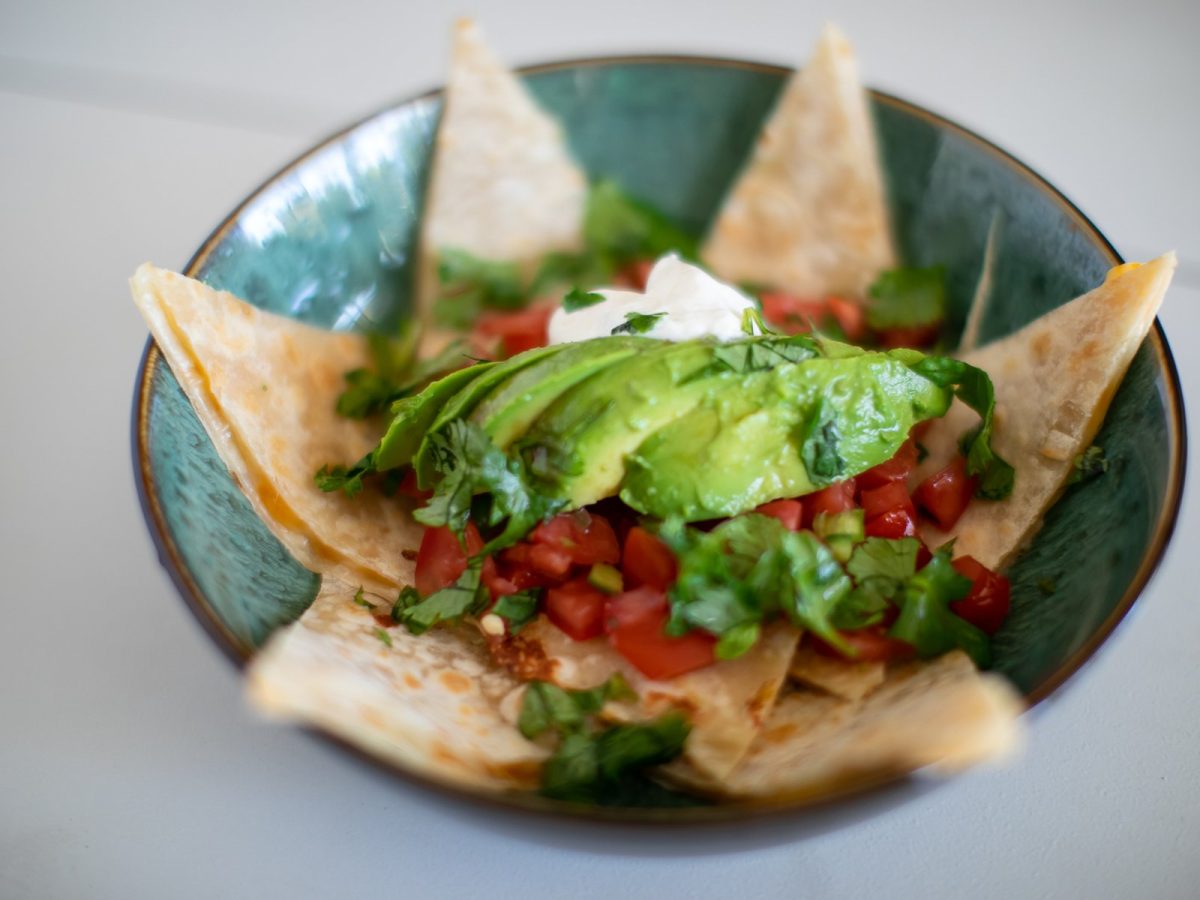 Homemade cheese quesadilla