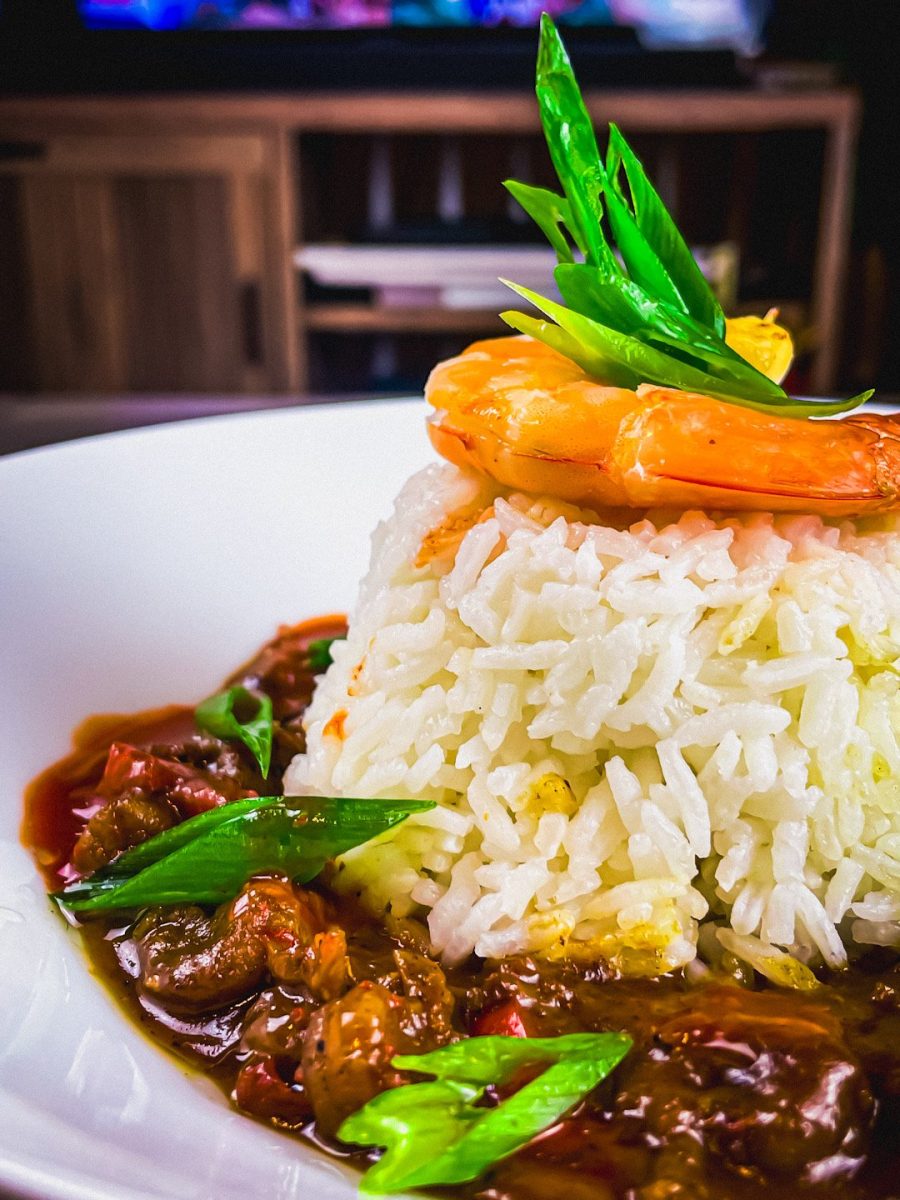 Shrimp etouffee with rice