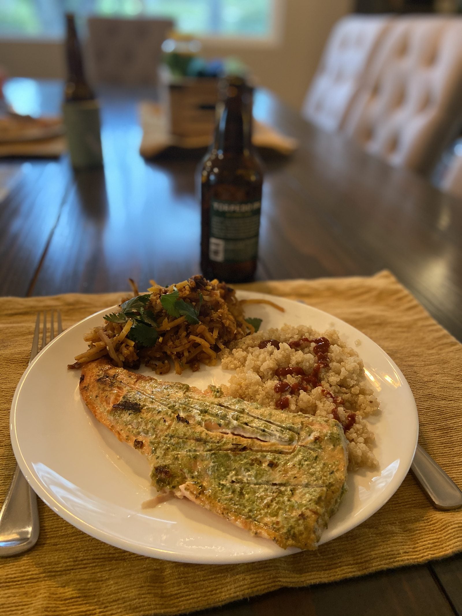 Baked Salmon with Olive Oil, Garlic, and Lemon