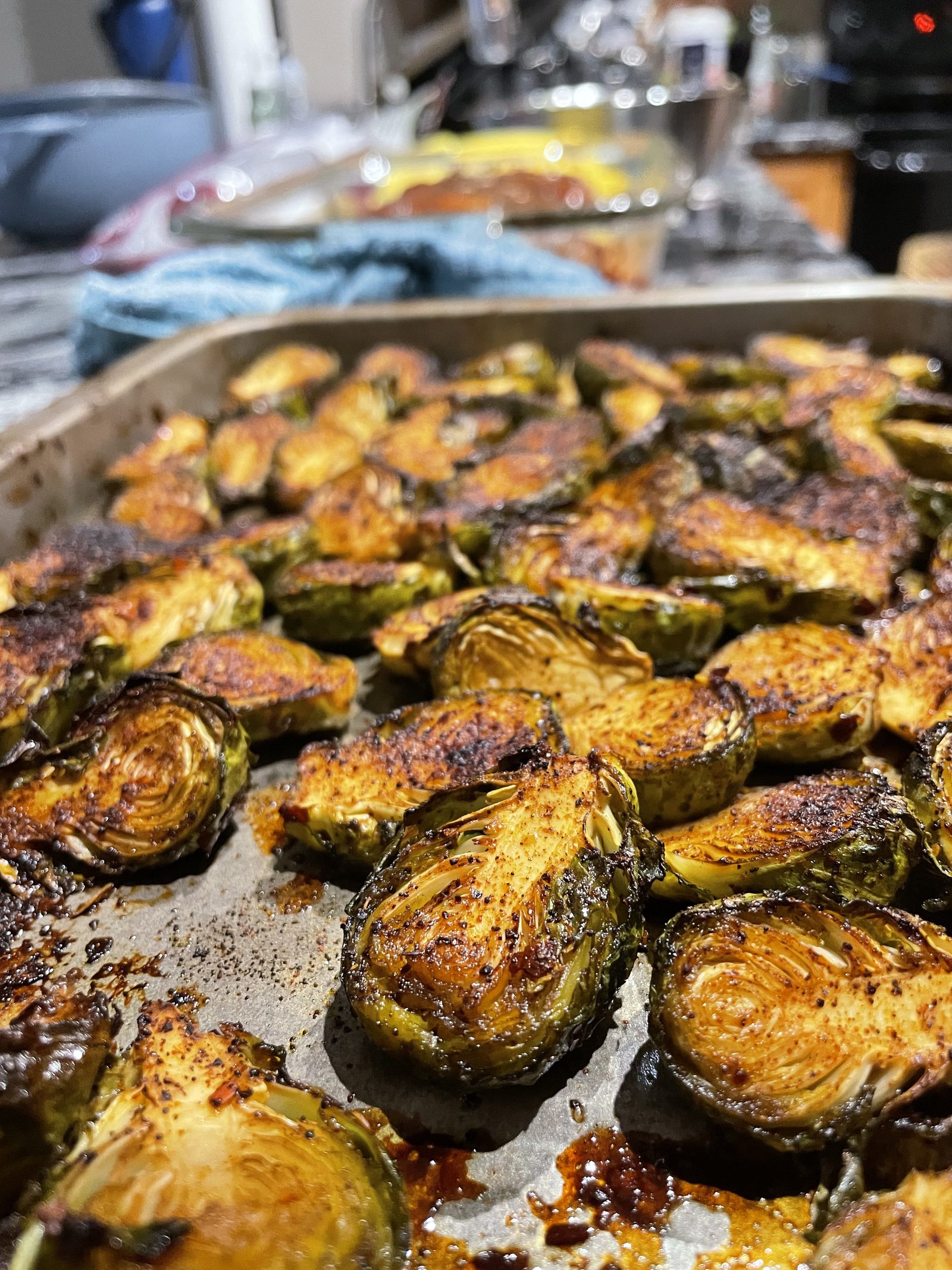 Roasted Brussels Sprouts with Balsamic
