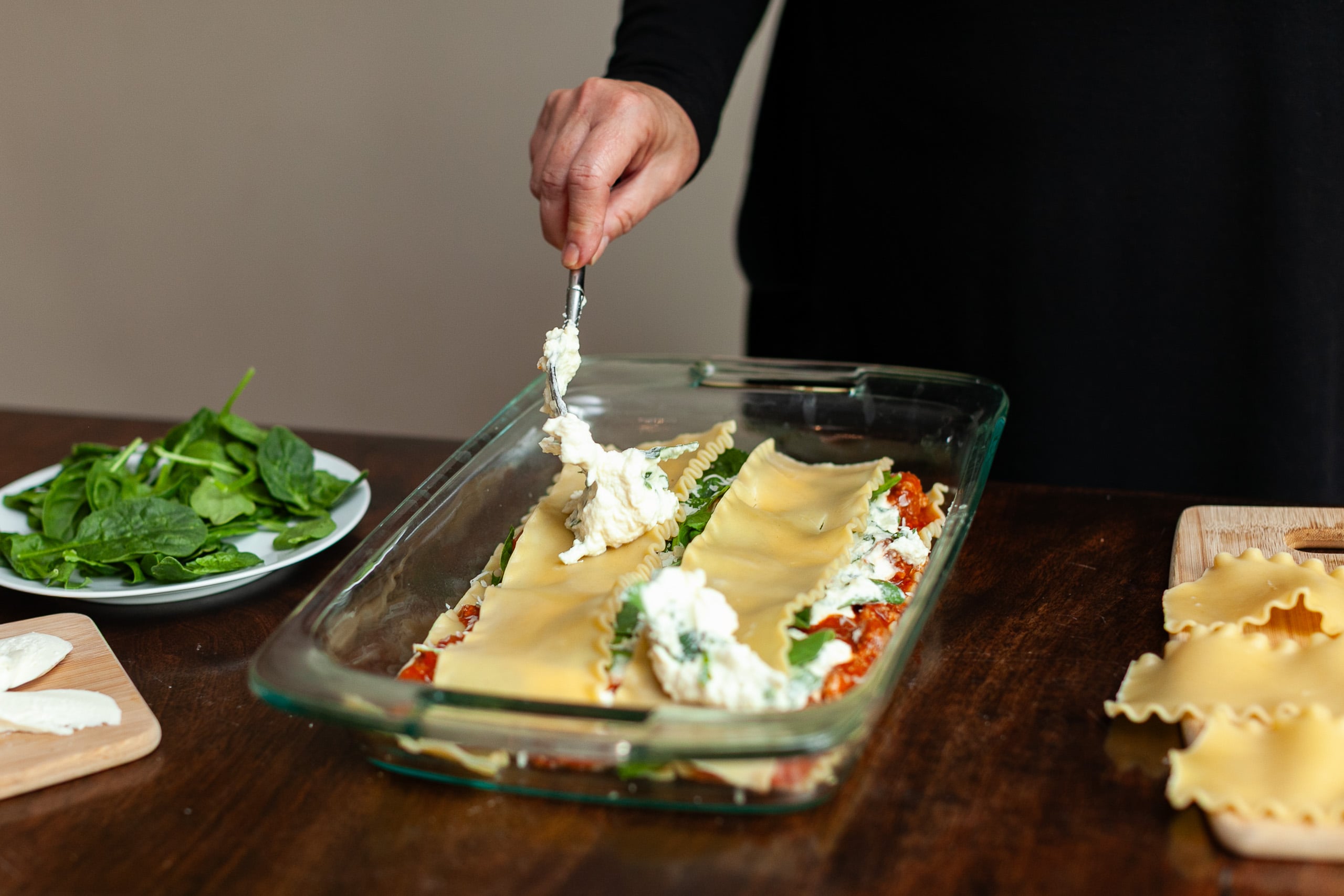 19) Spinach and Ricotta Lasagna Roll-Ups