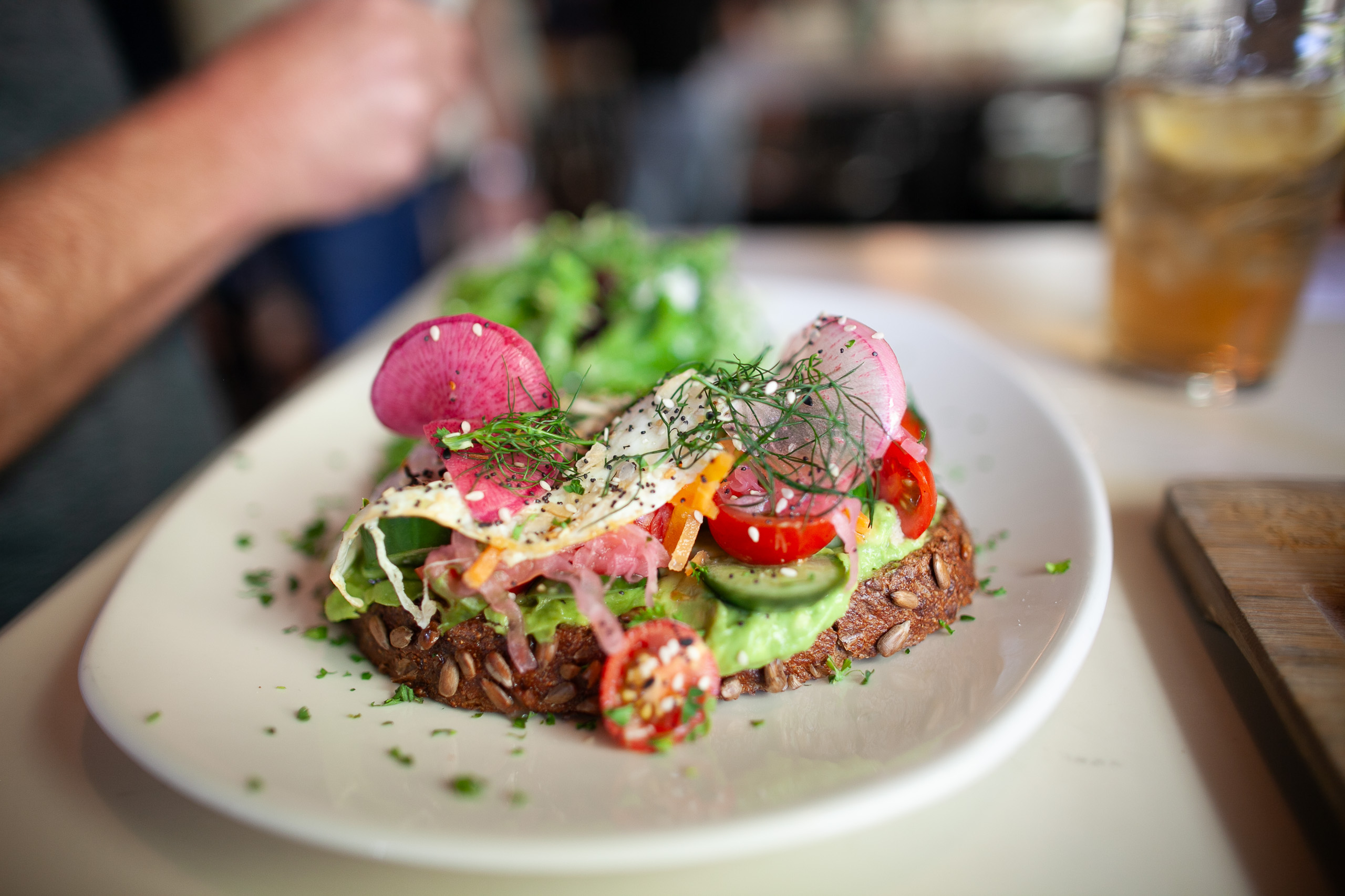 Radish Toast with Butter & Flaky Salt