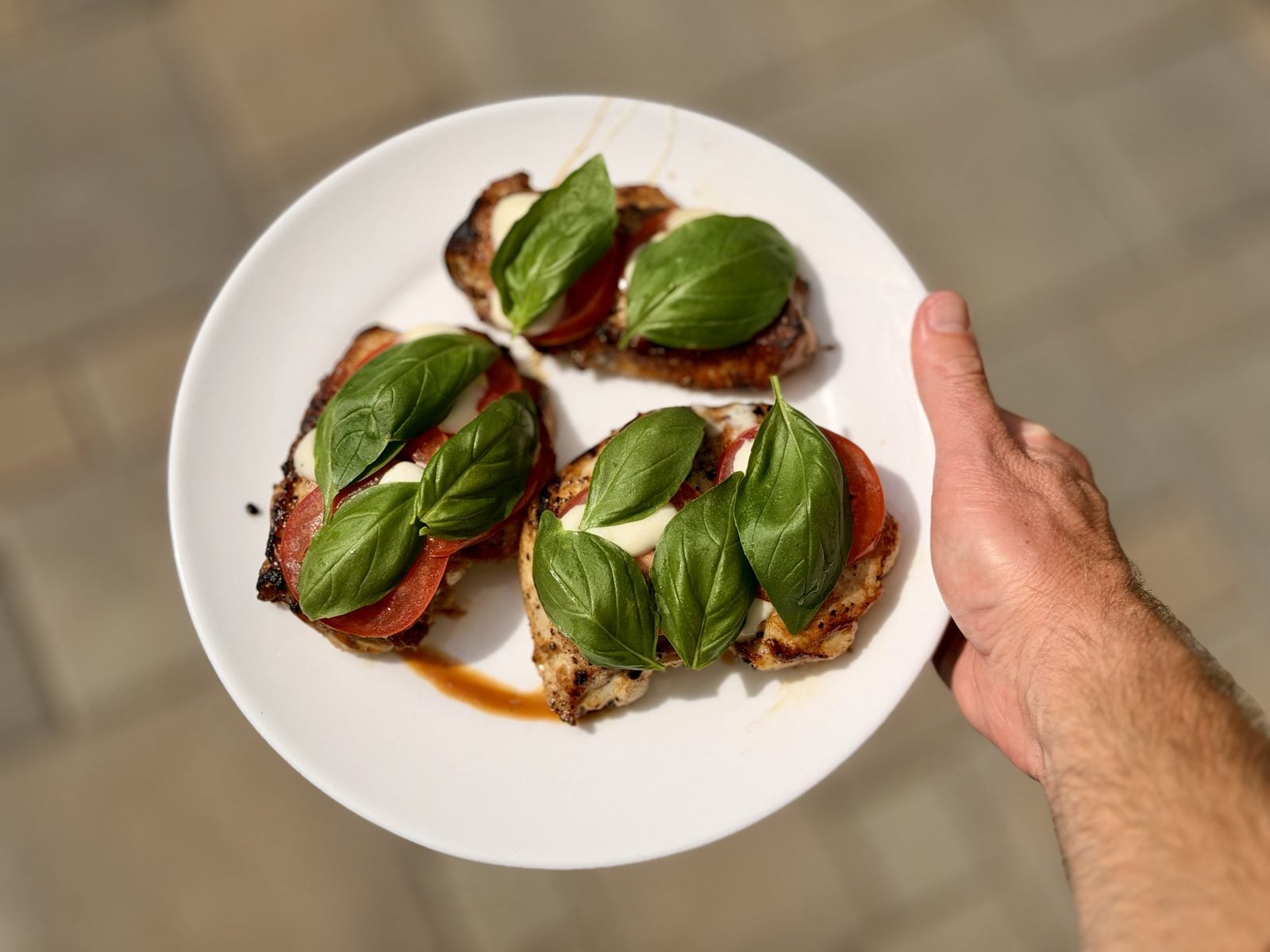 Caprese-Style Chicken with Mozzarella