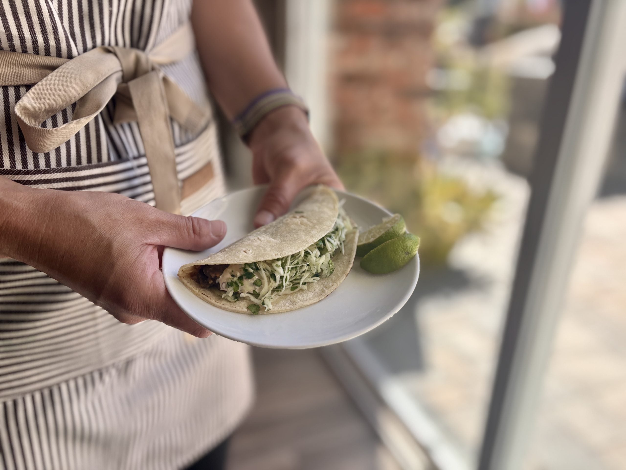 Black Bean Tacos with Chipotle-Lime Crema