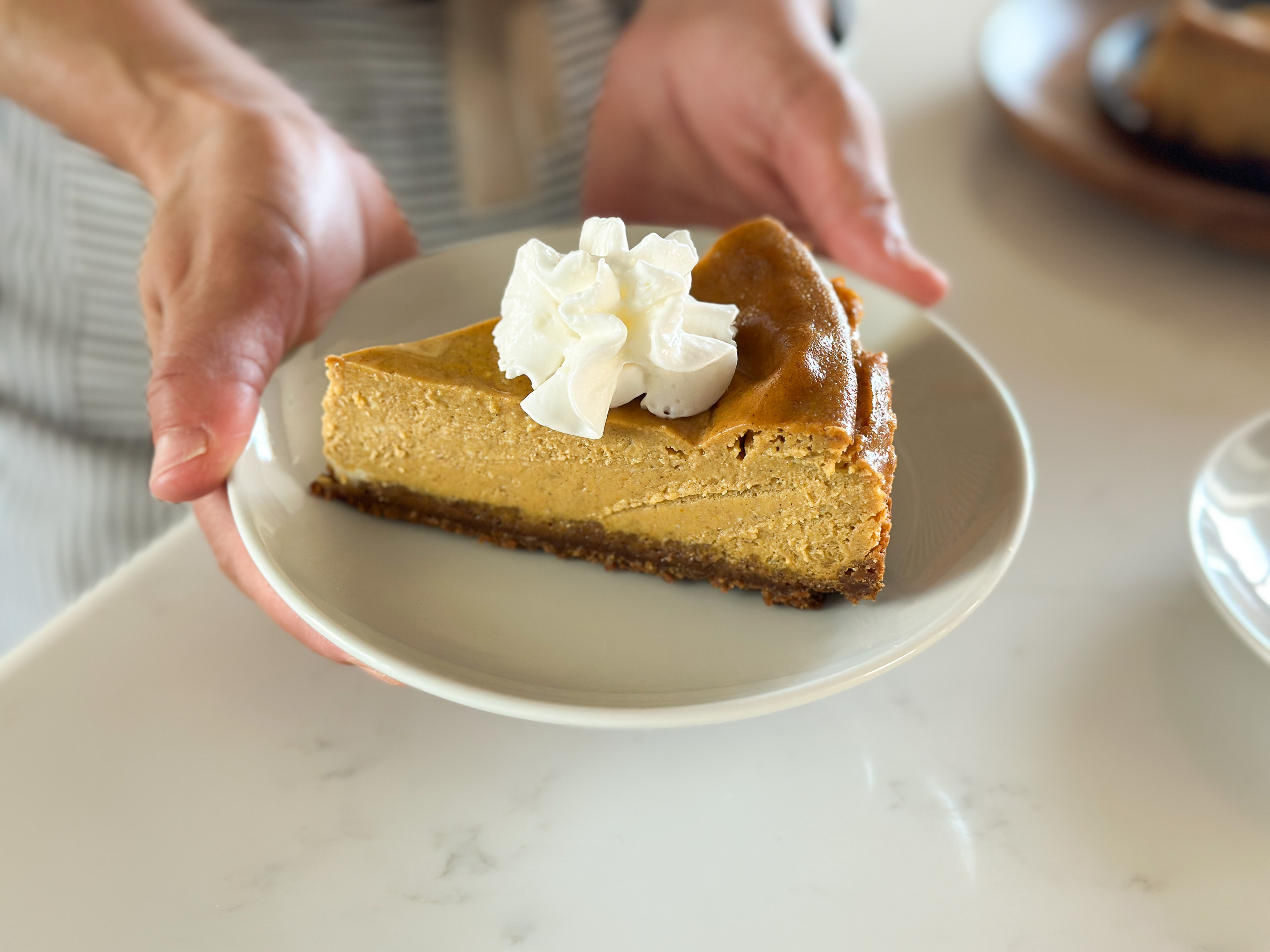 Pumpkin Cheesecake on a Gingersnap Crust Recipe